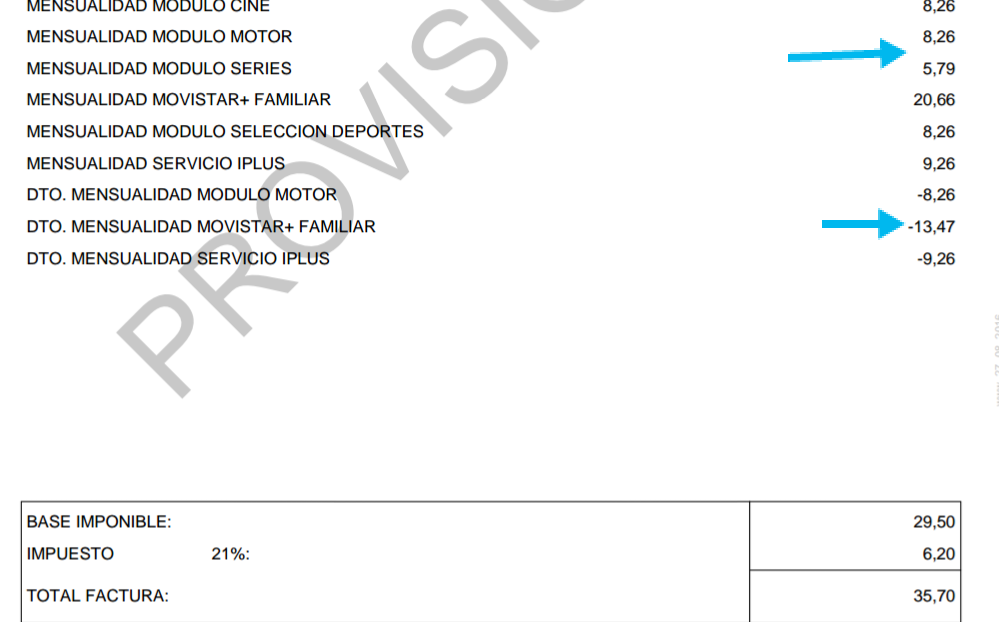 Mi factura Septiembre 2016