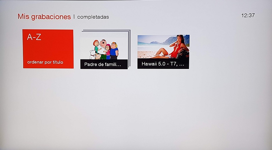 Grabaciones completadas (General)