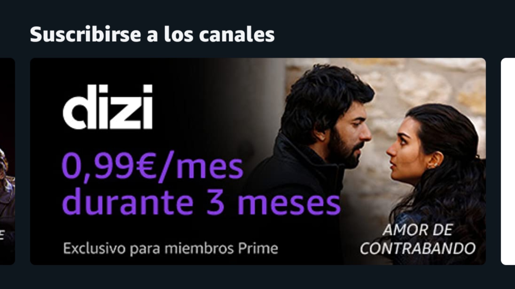 Canales en Prime Video